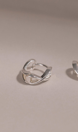 無邊海。925純銀耳環