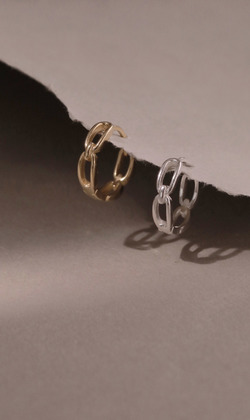 朝暮輕旋。925純銀耳環