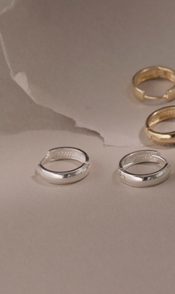 夜闌風靜。925純銀耳環