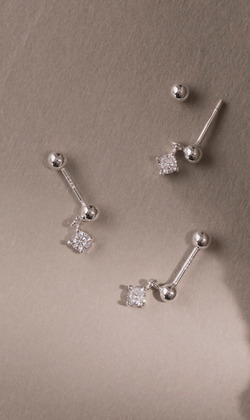 劇院外那場舞。Zircon | 鋯石 | 925純銀耳環 (單入)