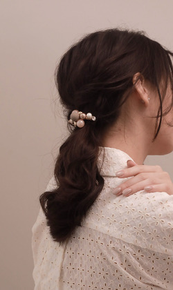 雪花落下。馬尾髮叉 (單入)