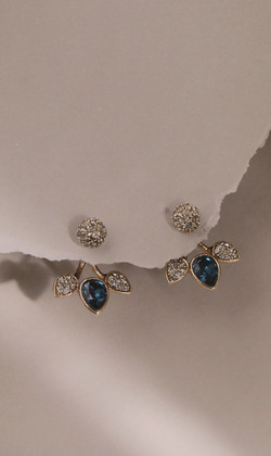 結露草。貼耳耳環