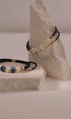 臨摹。手工彈性髮束 (單入)