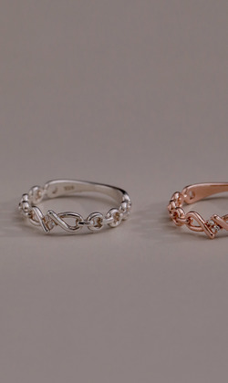 愛不停歇。925純銀戒指