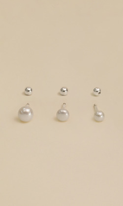 具象。Pearl | 養殖珍珠 | 925純銀耳環 (單入)