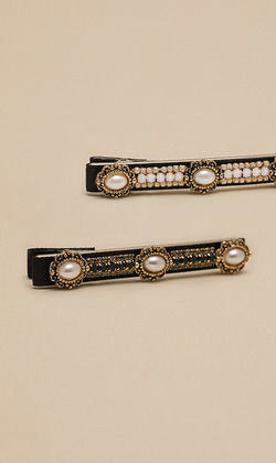 起霧時。手工髮夾 (單入)