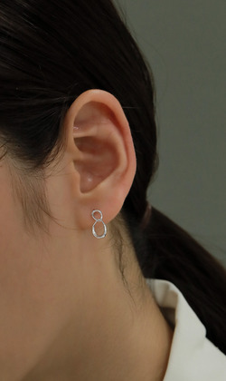 品牌經典款 | 倒轉的時光。925純銀耳環 (可改夾式耳環)