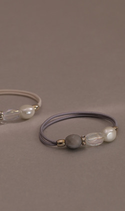 黃昏的天空。手工彈性髮飾 (單入)