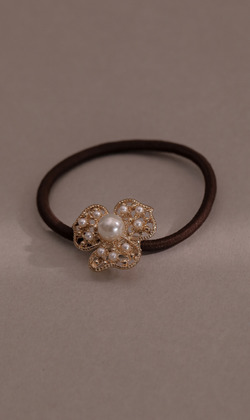 溫暖話語。手工彈性髮飾 (單入)