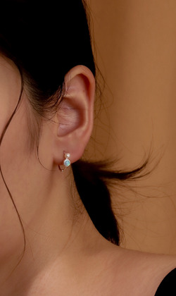 微醺的愛。Opal&Pearl | 蛋白石&養殖珍珠 | 925純銀耳環