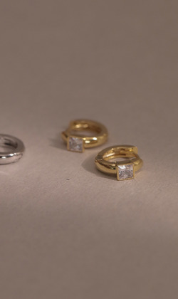 照耀。925純銀耳環