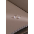 一月的雪。Opal | 蛋白石 | 925純銀耳環 (單入)