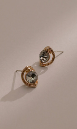 褪色底片。貼耳耳環 (可改夾式耳環)