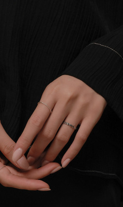 鐘擺。925純銀戒指