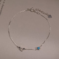 12月誕生石。Turquoise | 綠松石 | 925純銀手鍊_1