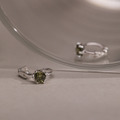 目光。Olivine | 橄欖石 | 925純銀耳環_1