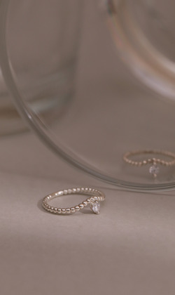 銀河微光。925純銀戒指