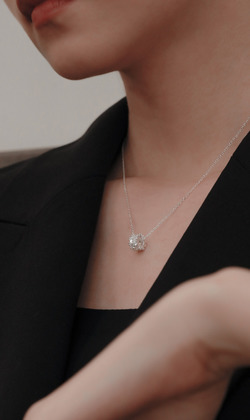 細雨聲。925純銀鎖骨鍊