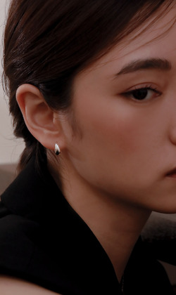 清影之心。925純銀耳環