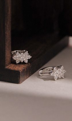 淺淡時光。925純銀耳環