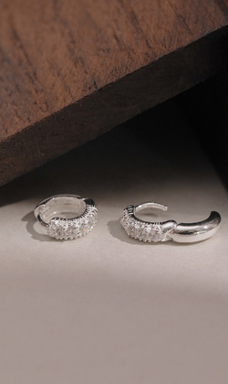 月影如詩。925純銀耳環