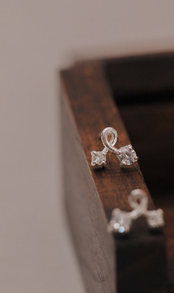 微風私語。925純銀耳環