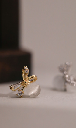 漫步在暖陽。925純銀耳環(可改夾式耳環)