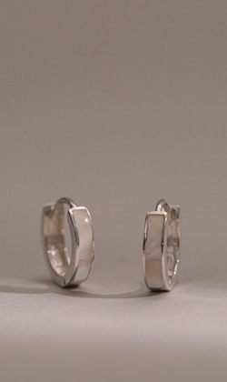 留白時光。 Nacre | 珍珠母貝 | 925純銀耳環