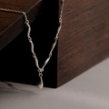 (預購)淡然之境。925純銀鎖骨鍊_3