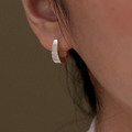 靜止間。 Nacre | 珍珠母貝 | 925純銀耳環_1