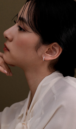 星辰軌跡。925純銀耳環