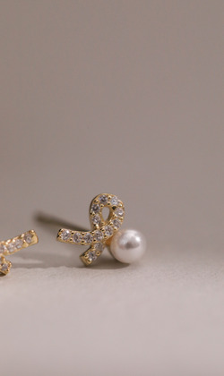 晴之結。925純銀耳環(可改夾式耳環)