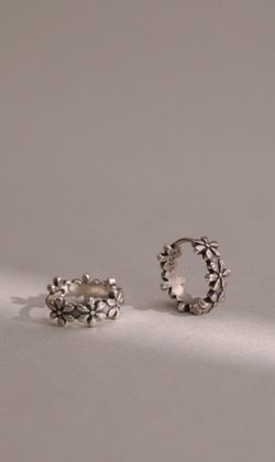 暗影之環。925純銀耳環