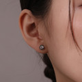 朧夜微光。925純銀耳環(單入)_3