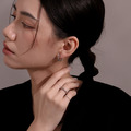 KE系列 | 銀層映影。316L醫療鋼耳環_1