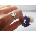 【幸運相隨】幸運草戒指 / 純銀戒指 / 麻花戒指 / Sterling Silver Ring / Four-Leaved Clover