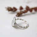 【妳最珍貴】鑽石戒指 / 純銀戒指 / 麻花戒指 / Sterling Silver Ring / Diamond_1