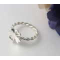 【幸運相隨】幸運草戒指 / 純銀戒指 / 麻花戒指 / Sterling Silver Ring / Four-Leaved Clover_1