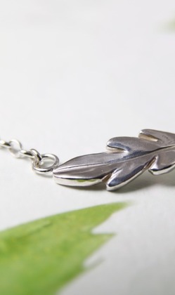 【羽葉】純銀鎖骨鍊 / 純銀項鍊 / Sterling Silver Necklace / Feather / Leaf