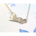 【沉睡貓咪】貓咪項鍊 / 純銀項鍊 / Sterling Silver Necklace / Silver Cat Necklace / Kitty