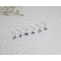 免費改夾式【浪漫紫晶】999純銀耳針/輕耳飾/輕珠寶/紫水晶/簡約設計/原創_2