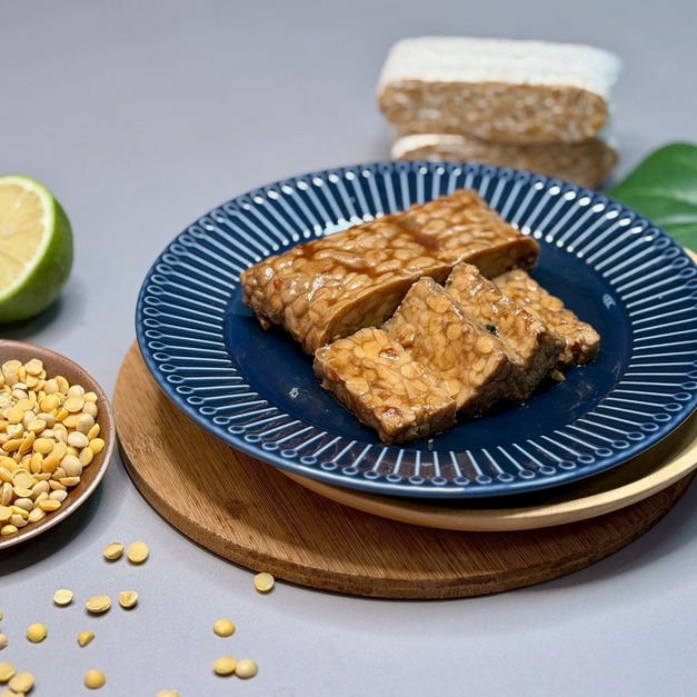 【 輕烹調系列 】泰式酸辣黃豆天貝（ 非基改黃豆 ）