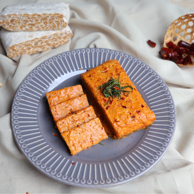 【 輕烹調系列 】泰式紅咖哩黃豆天貝（ 非基改黃豆 ）