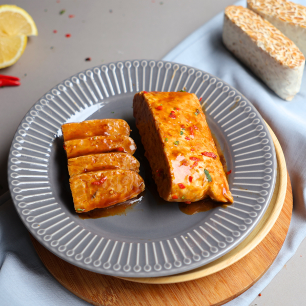 【 輕烹調系列 】泰式酸辣黃豆天貝（ 非基改黃豆 ）