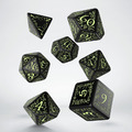 Q-Workshop｜精靈 Elvish｜7入套骰｜夜光Glow Dark｜TRPG