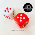 D6｜愛心｜六面骰 25mm