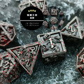 骷髏之眼 Skull Eyes｜7入套骰｜金屬 Metal｜TRPG_1