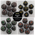 龍之水雷 Dragon Mine｜7入套骰｜金屬 Metal｜TRPG