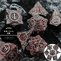 科技 Tech｜7入套骰｜金屬 Metal｜TRPG_1