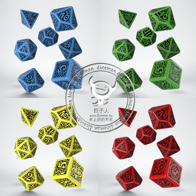Q-Workshop｜克蘇魯 Call of Cthulhu The Outer Gods 正式版｜7入套骰｜TRPG